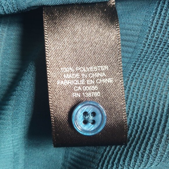 RW&CO Teal Sleeveless Top, Size S - Picture 7 of 11